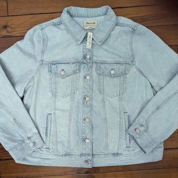 NWT Madewell The Plus Jean Jacket in Westlawn Wash - size 1X - Picture 8 of 16